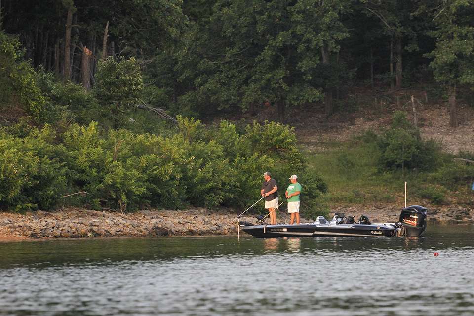 Day 2 of the 2018 Carhartt Bassmaster College Series National Championship presented by Bass Pro Shops at Tenkiller Lake got started early as the full field headed out in hopes of making the Top 12 cut.