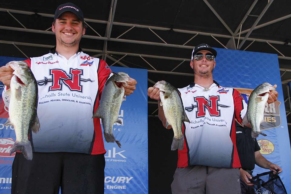 Tyler Rivet and Jared Bascle of Nicholls State (25th, 12-10)