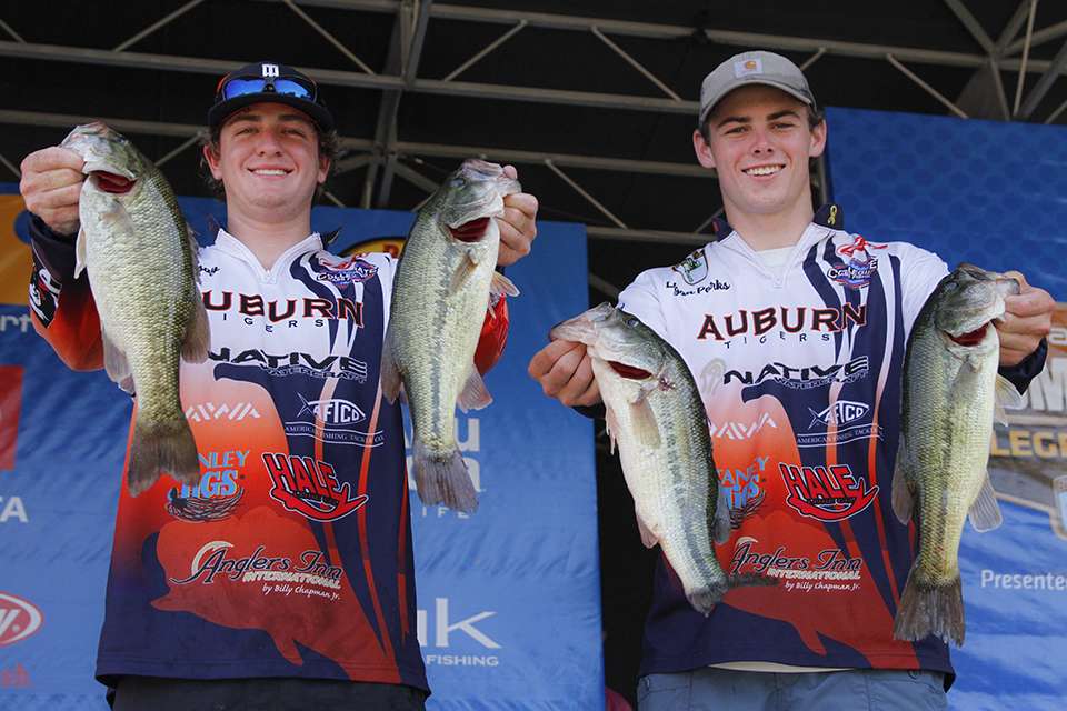 Lucas Lindsey and Logan Parks of Auburn (20th, 13-14)