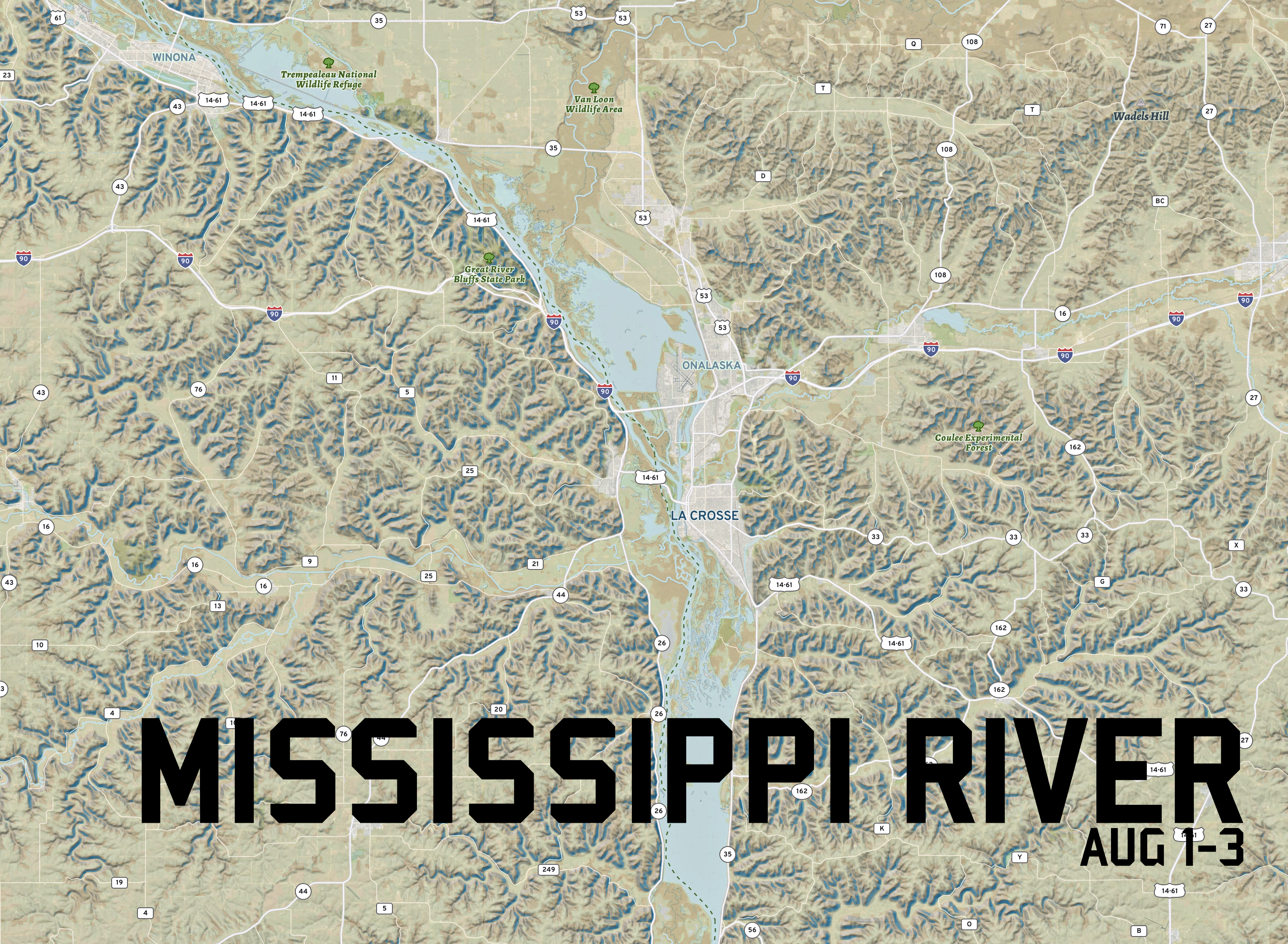 <h4>Mississippi River â La Crosse, Wis. </h4>
