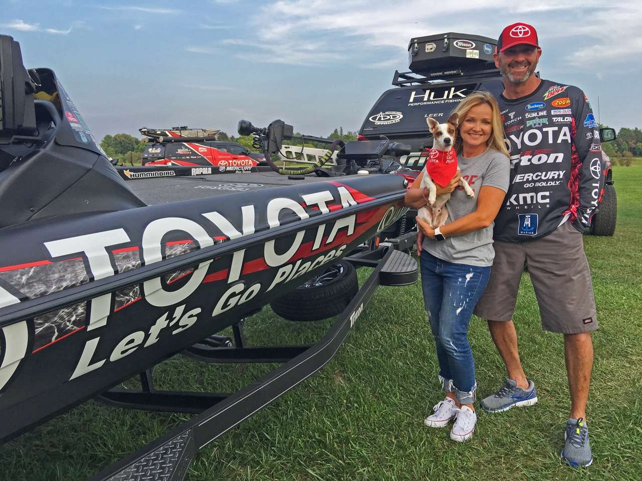 Sunday is National Dog Day and the Bassmaster Elite Series pros love their sweet pups as much as catching St. Lawrence River smallmouth. Please join Gerald Swindle, âLuluâ and their hilarious lil guy âBamaâ along with other Elite Series pros in posting a âDog/Toyota/Fishingâ themed photo to your own social media platforms on Sunday with #ToyotaDog. We'd love to add a few of your photos to Bassmaster.com!