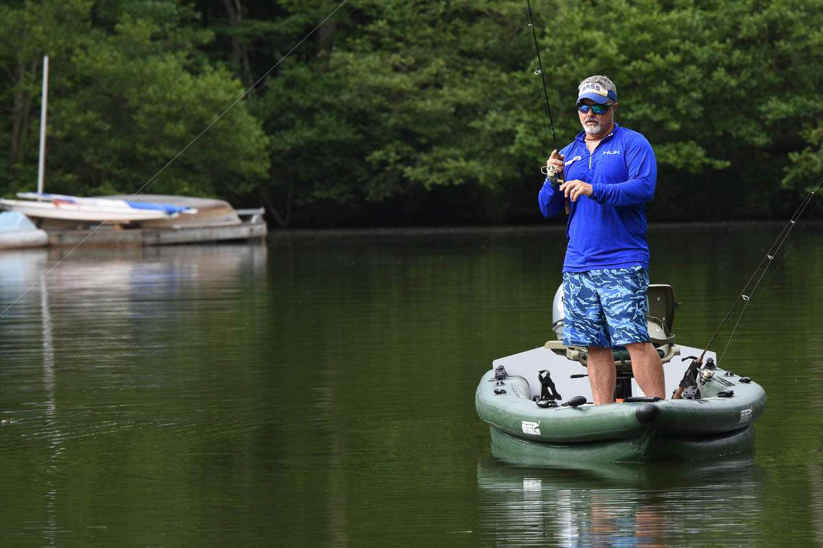 The FishSkiff is very stable and comfortable to fish from. 