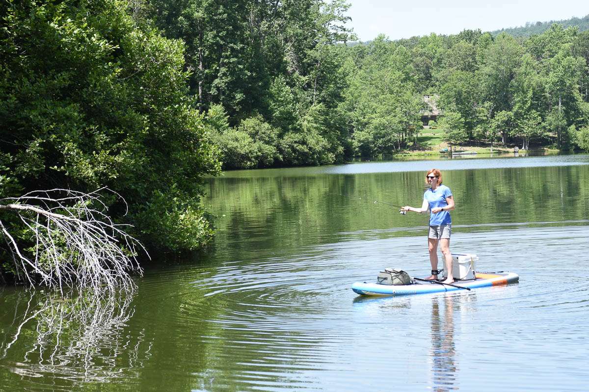 The paddleboard weighs just 25 pounds without gear, measures 11 feet in length and 34 inches wide. It also boasts a 320-pound max capacity.