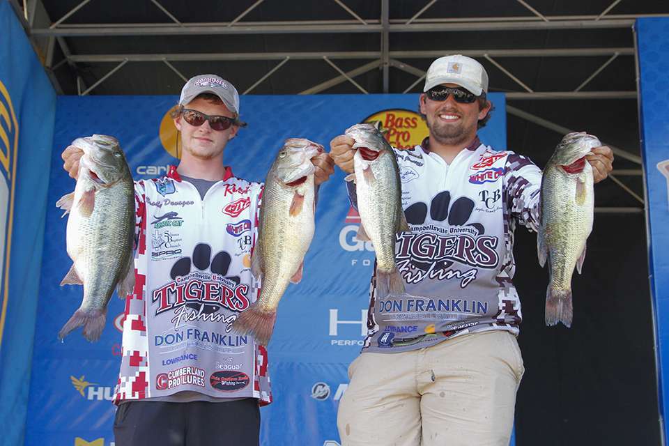 Dunagan and Ratliff finished second at the Bassmaster College Series National Championship with a three-day total of 39 pounds, 7 ounces. The City of Campbellsville and Taylor County recognized the anglers Friday and announced that Aug. 14 will be Campbellsville University Bass Fishing Day. 
