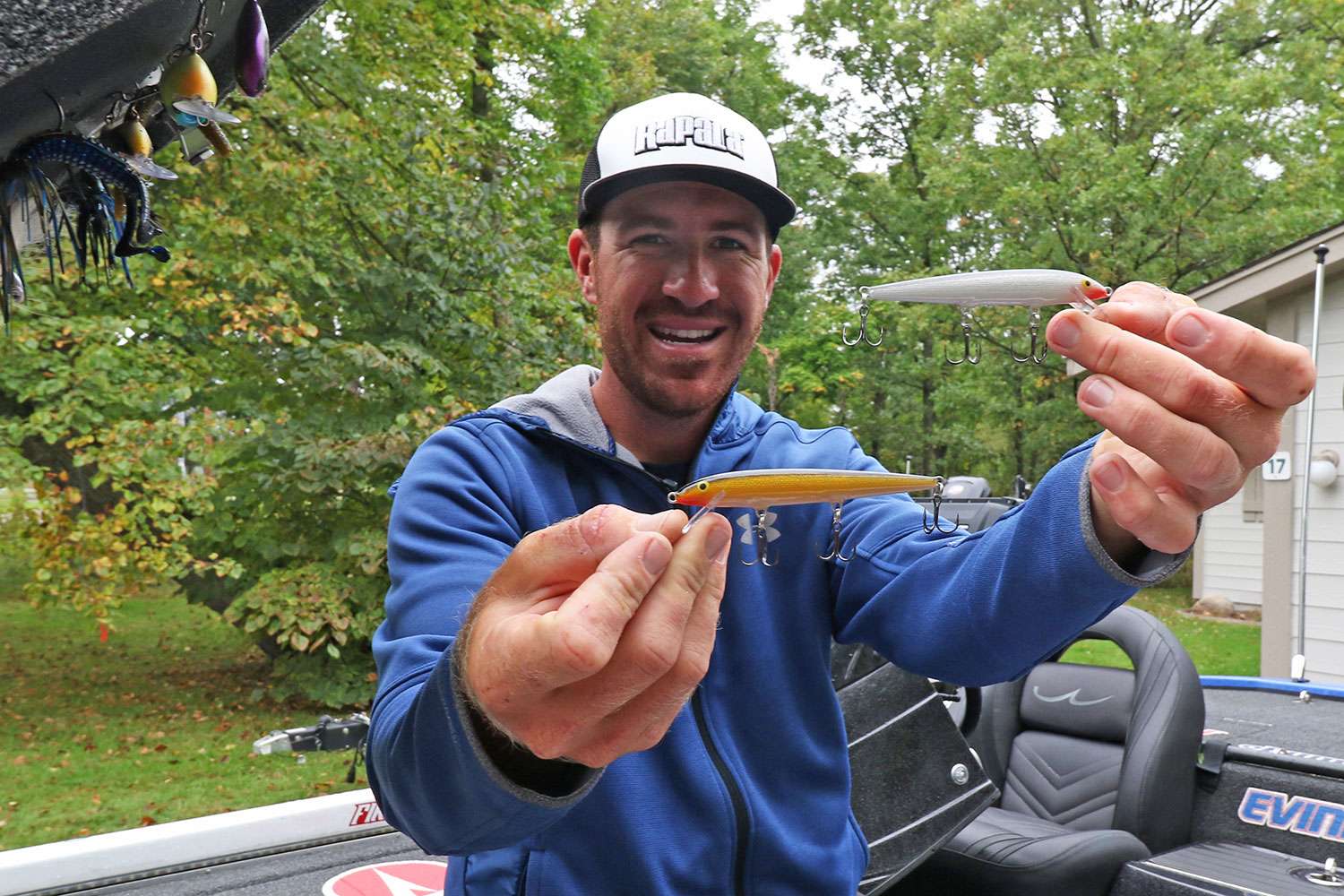 To start things off, he said it's smart to always keep a couple of the classics on hand. He learned how to catch fish on the Rapala Original Floater, and they still hold a valuable place in his collection. 