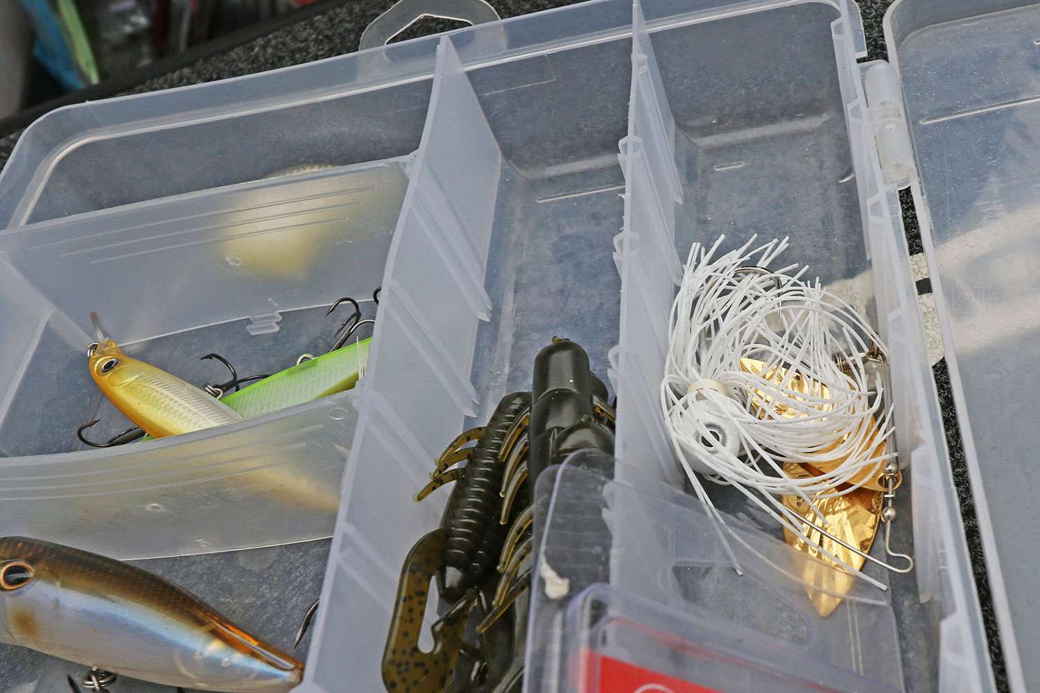 He said as anglers are learning their craft, he suggest choosing either silver- or brass-colored blades due to the versatility. Worrying about painted blades is another conversation down the road. 
