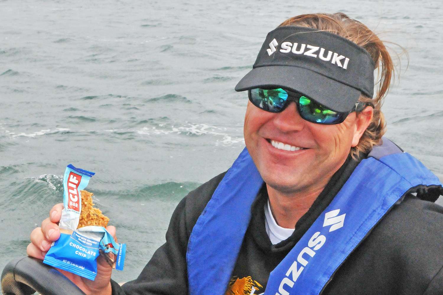 Cliff Pirch's favorite pick-me-up is a Clif Bar, naturally. Asked if it was his signature series energy bar, he said,