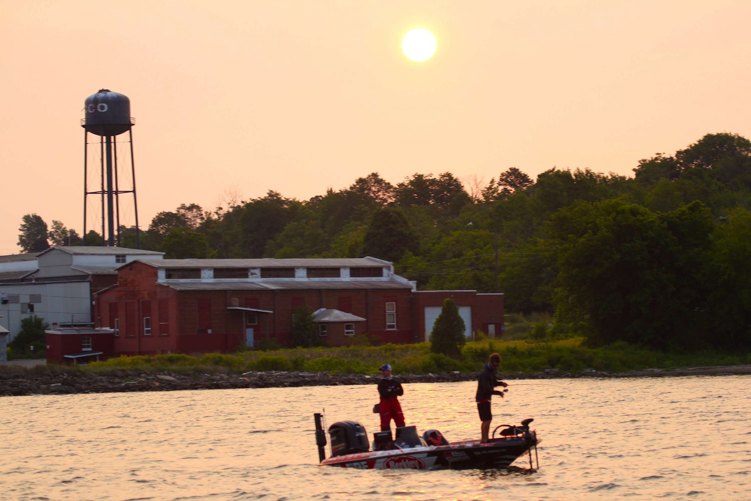 Early morning at the office for Justin Lucas