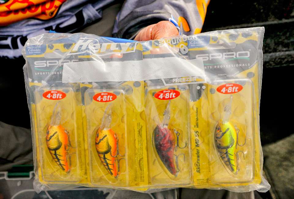 McClelland likes to leave crankbaits in their original packaging until theyâve been used. 