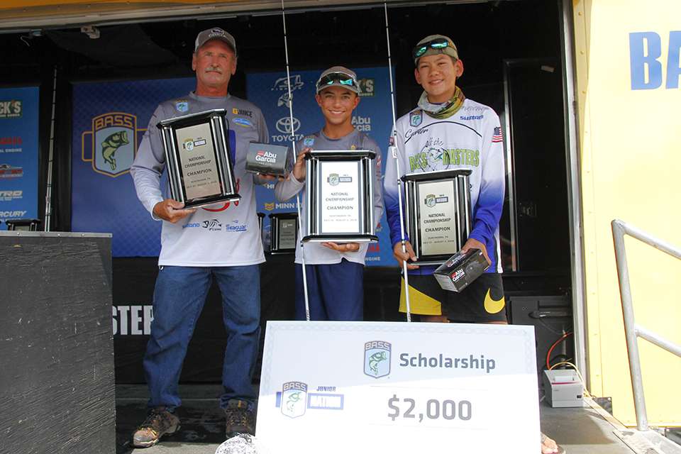 They won some hardware, $2,000 in scholarships and Abu Garcia rods and reels.