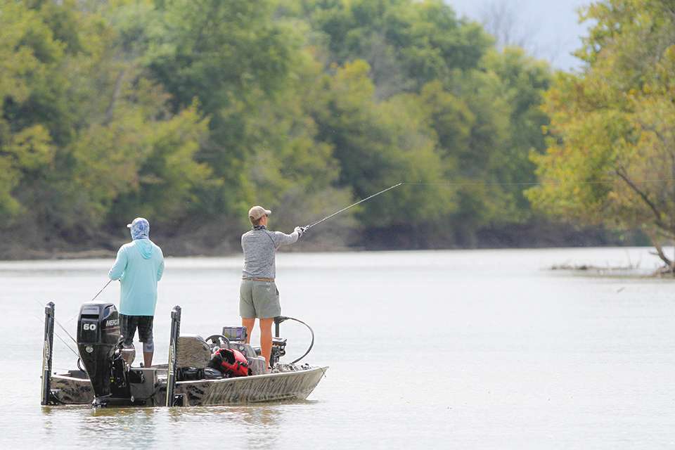 Choose the lake or venture far up into the headwaters. Those were the options for anglers fishing the Bass Pro Shops Bassmaster Eastern Open on Douglas Lake. Patrick Walters took the long route and nearly won his second Open of the season. 
<p>
<em>All captions: Craig Lamb</em>
