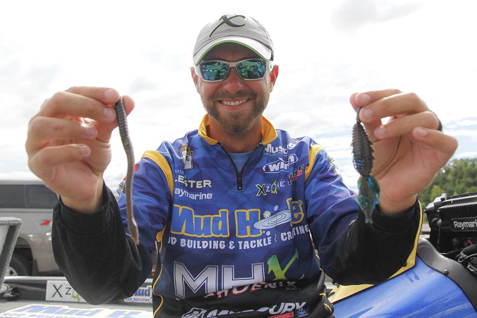 <b>Brandon Lester</b><br> To finish third, Brandon Lester used a pair of soft plastics by X Zone Lures. 