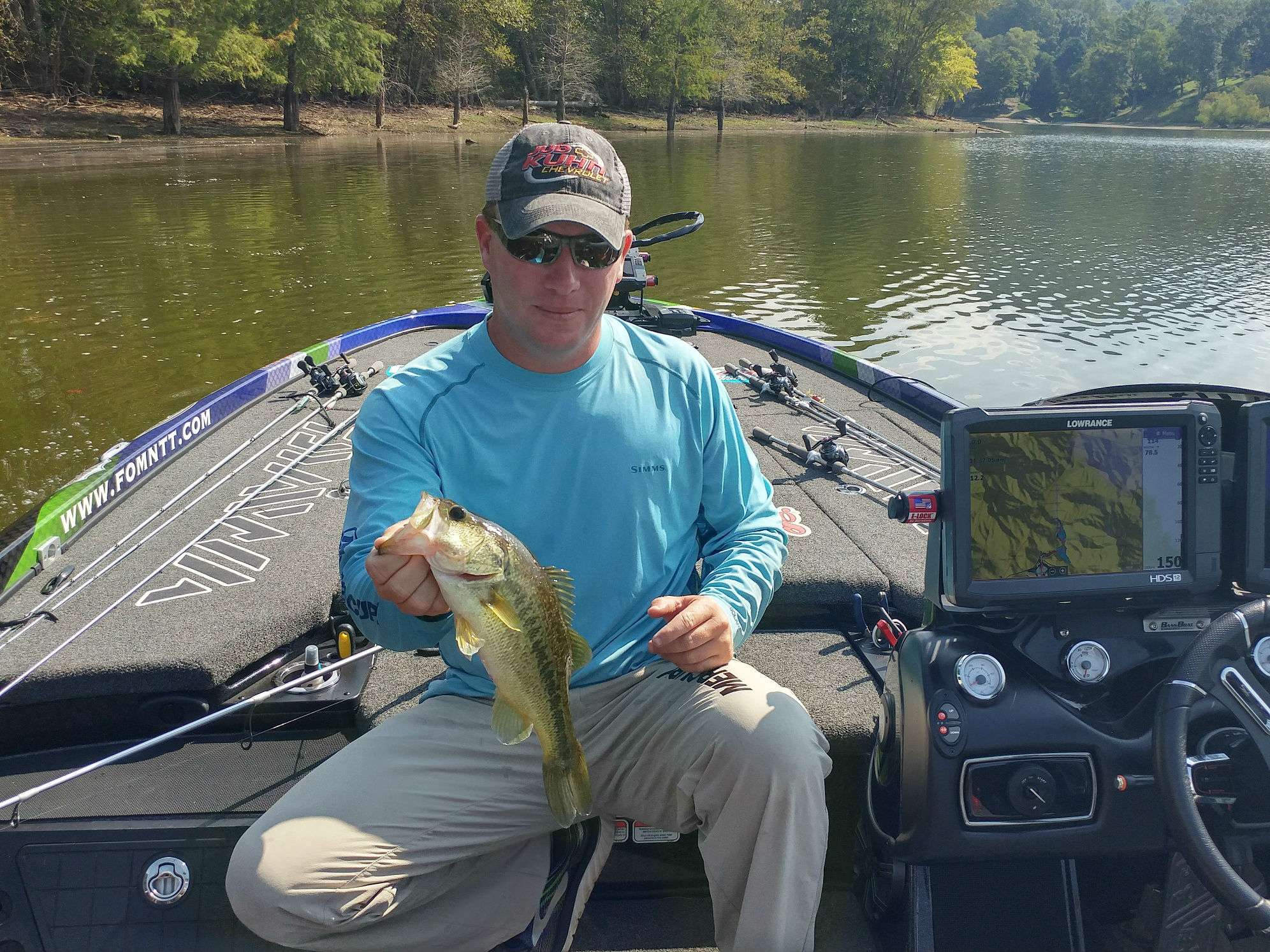Andy Montgomery is on a pattern now. Fish three and four came back-to-back.