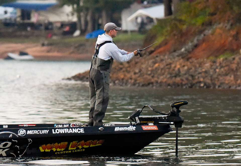 Catch up with Micah Frazier early Day 2 of the 2018 Toyota Bassmaster Angler of the Year Championship.