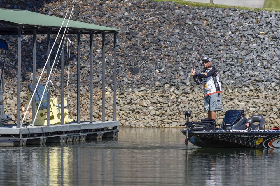 Catch up with Chris Lane as he takes on Lake Chatuge Day 2 of the 2018 Toyota Bassmaster Angler of the Year Championship.