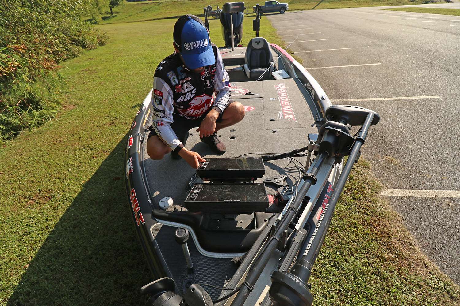 He also said his Humminbird and Minn Kota command center has been absolutely essential in locating and staying on feeding bass. 