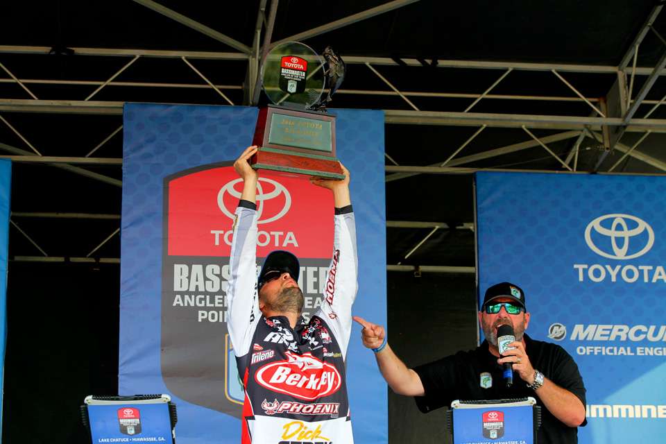 Justin Lucas 2018 Toyota Bassmaster Angler of the Year. 