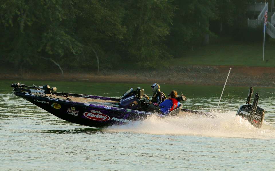 Head out with Josh Bertrand as he battles it out on the second morning of the 2018 Toyota Bassmaster Angler of the Year Championship.