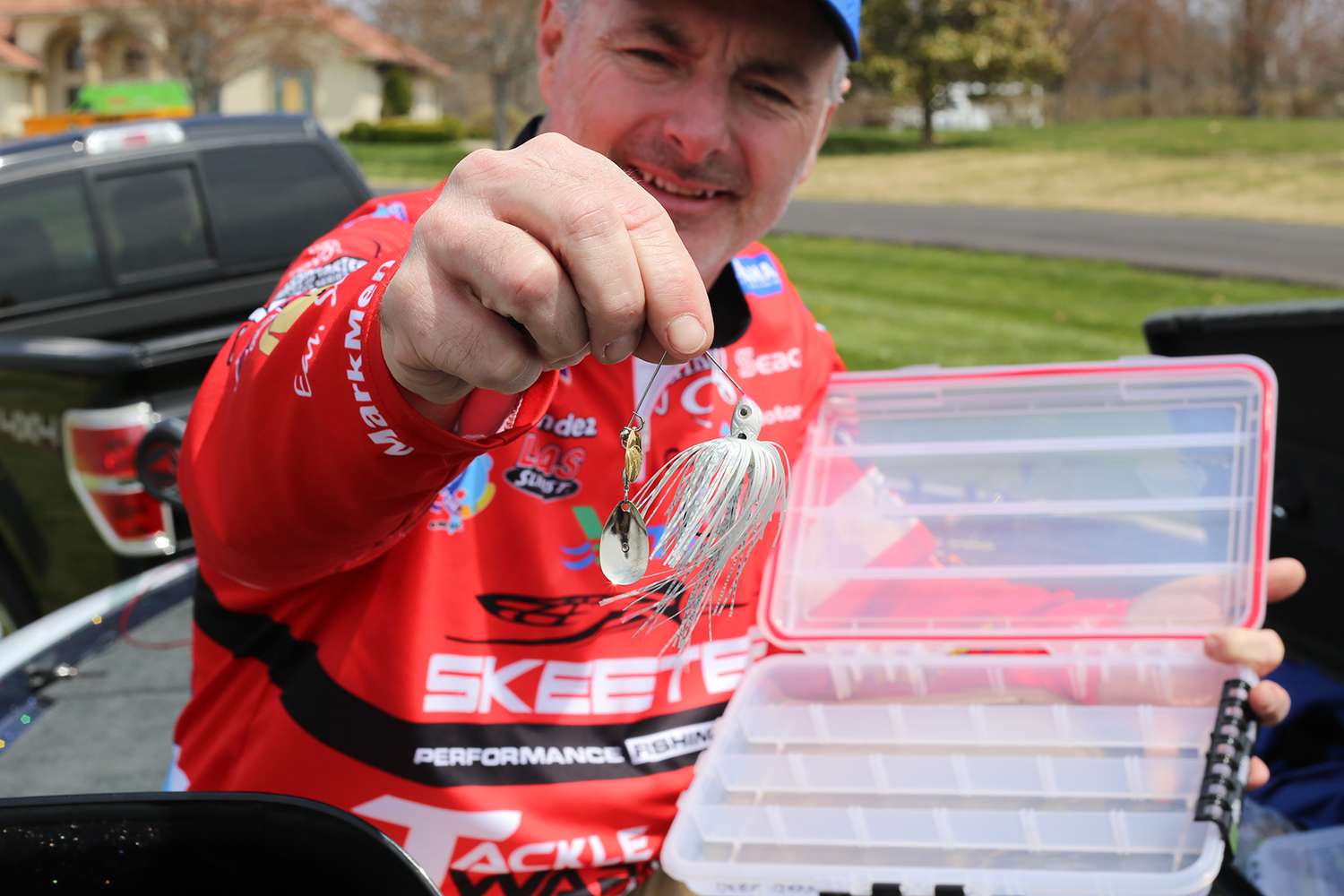 A spinnerbait shouldn't be surprise. Most consider Menendez the best spinnerbait angler alive. 
