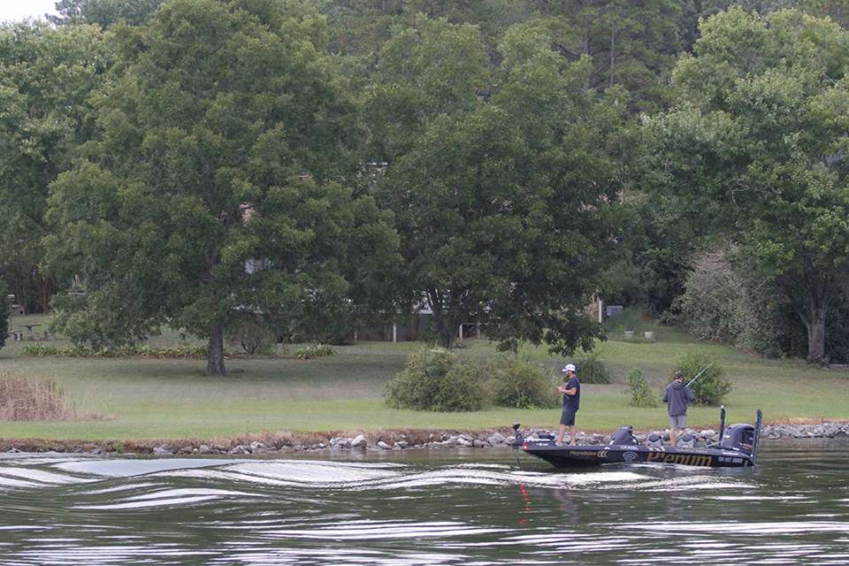 Day 1 of the Bass Pro Shops Bassmaster Central Open at Logan Martin Lake in Pell City, Ala., got underway on Thursday as 138 pros and cos headed out in search of a limit of bass.