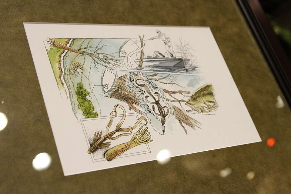 Some Classic Bassmaster artwork was up for bid.