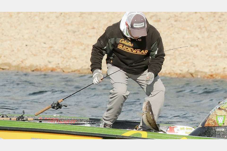 Mike McClelland is the most recent B.A.S.S. winner on Table Rock after totaling 44 pounds, 4 ounces in his Open win in March of 2017. Key for him, he said, was matching his lure to the size of the small threadfin shad that bass were eating. McClelland also won the 2014 Elite event on Table Rock with 61-15.