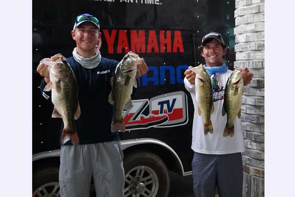 Ben Powers and Matt Stearns, the Shimano Challenge Series Team, finished 32nd with 12.65. The Challenge Series, a promotion for the new Curado DC reel, sent two teams on a fishing journey. They started in Connecticut catching smallmouth and stripers, then traveled to Louisiana for Redfish and Sea Trout before finishing at the Slam.