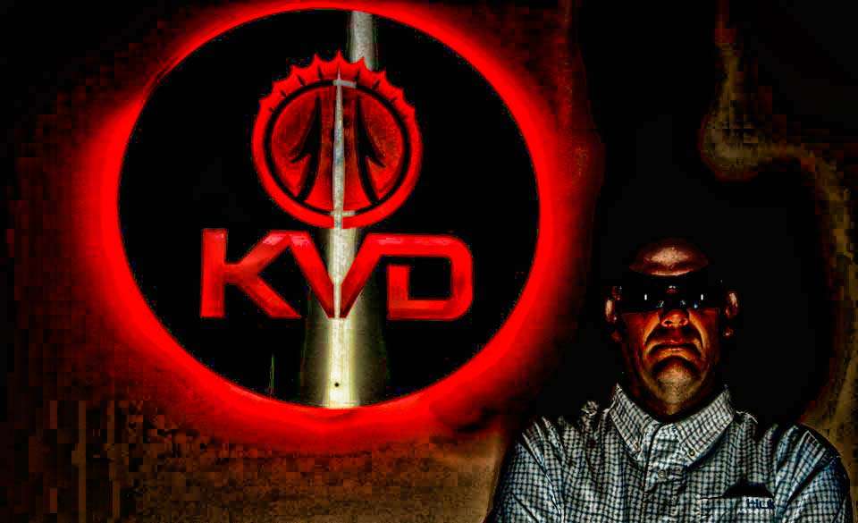 There is no dark side to Kevin VanDam. This photo was shot in fun with the man most folks simply refer to as KVD. Heâs regarded as a fearsome warrior on the water. A look around his home, along with his Man Cave, shows the bounty of achievement, while offering a glimpse of the meticulous attention to details KVD credits for so much of his success.  Take a look at KVDâs man cave, which is better described as his Oasis. <p> <em>All captions: Steve Bowman</em>