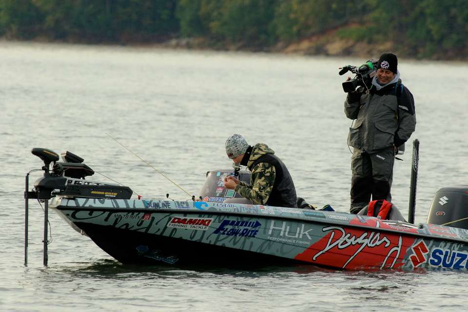 Go on the water with Chad Pipkens on the first day of the 2018 Mossy Oak Fishing Bassmaster Classic Bracket.