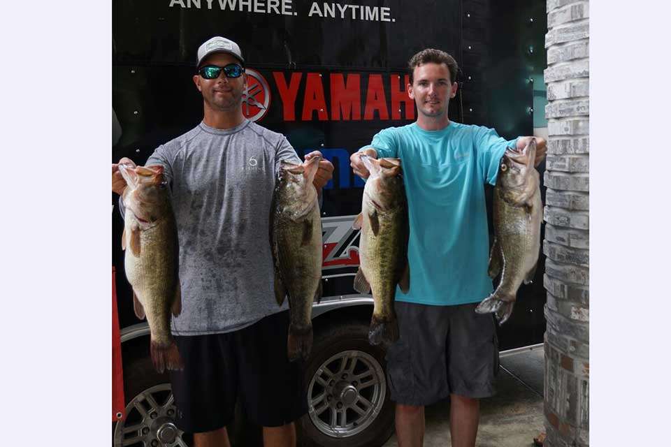 Brian Shook and Danny Iles totaled 27.93 pounds to take second place while Brett Hortman and Derek Mundy were third with 25.48. 