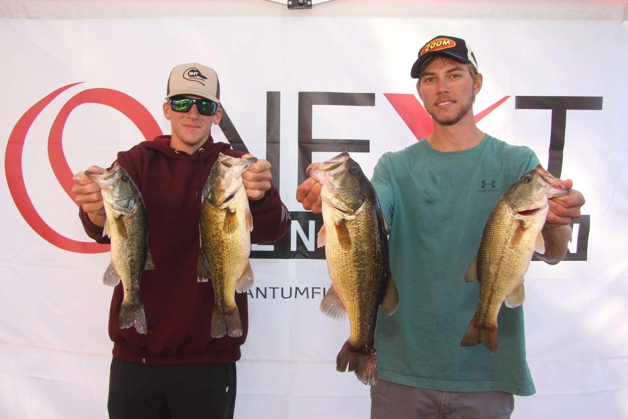 Sam Meadars and Drew Sagely of the University of Arkansas