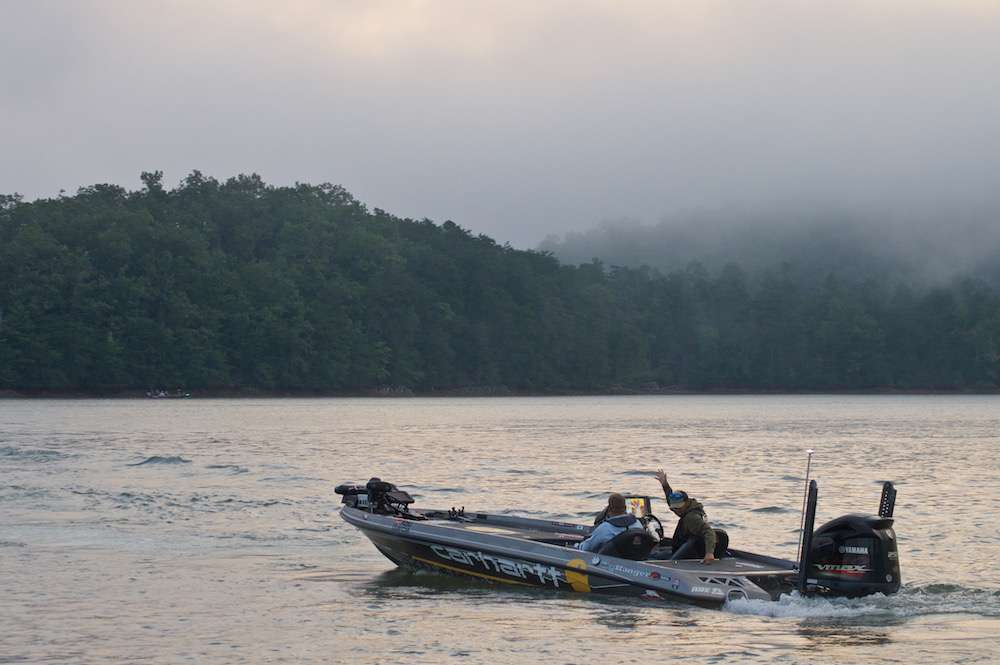 The trip was held on beautiful Lake Chatuge on the Georgia/North Carolina border immediately following the Toyota Bassmaster Angler of the Year Championship.
