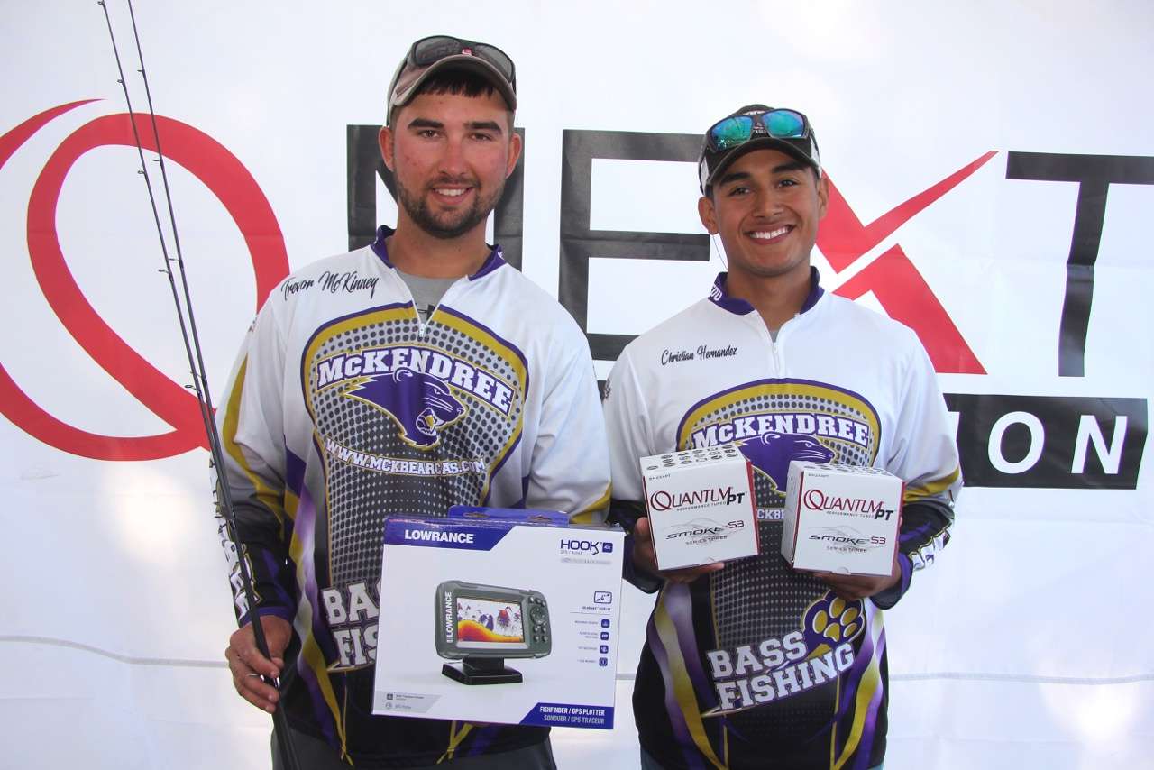 Trevor McKinney and Christian Hernandez took home loads of Lowrance and Quantum goodness to McKendree University.