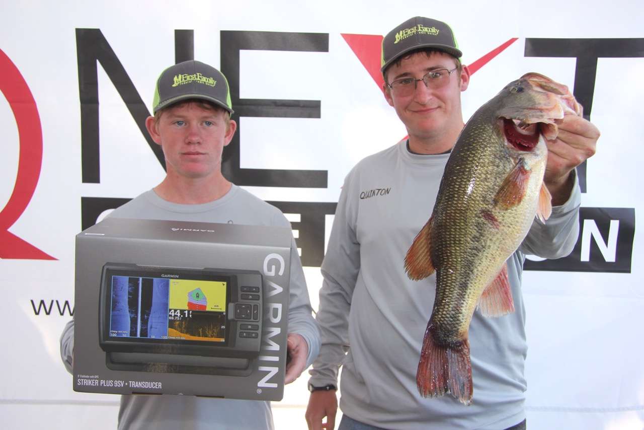 A fat bass and a free $599 Striker Plus unit from Garmin.
