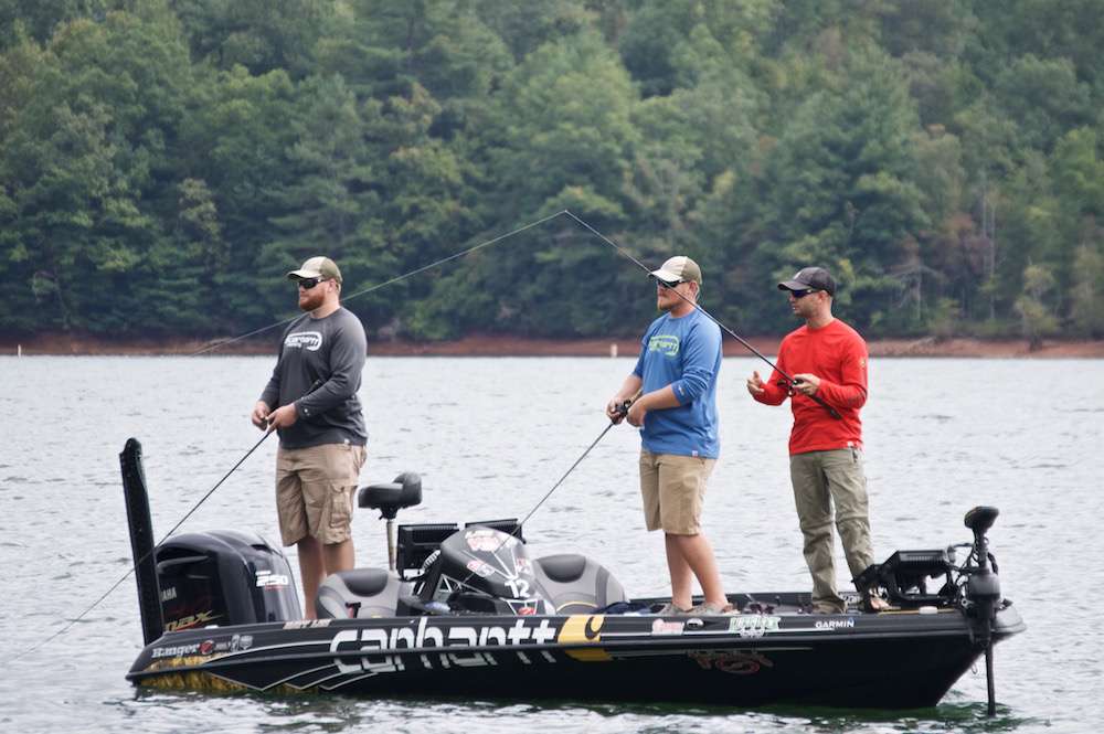 Fortunately the weather passed through leaving Josh, Austin, and Matt Lee time to sling some more topwaters around.