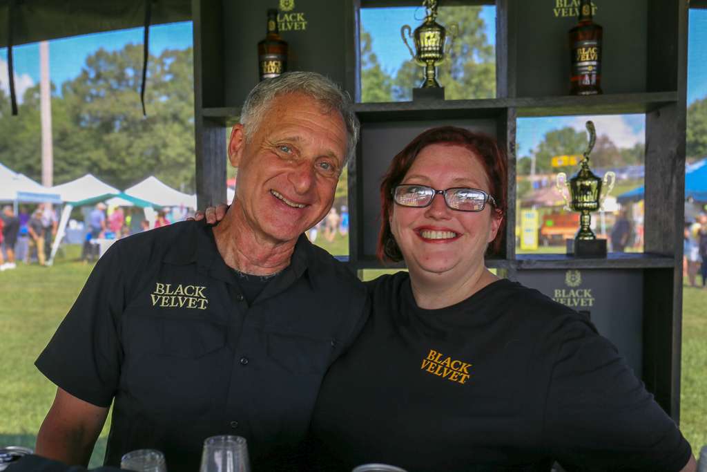 Chuck and Deena were the bartenders in the Black Velvet tent. Theyâre from Hiawassee, Ga. âWeâre celebrating life today,â said Deena. âItâs too short not to enjoy every day. Weâve really enjoyed meeting the fans.â