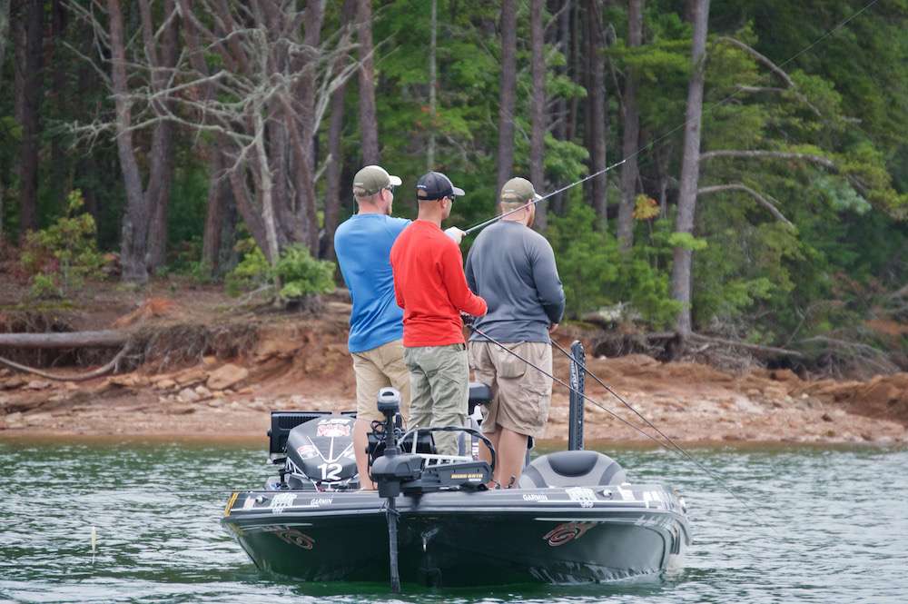 After briefly re-acclimating with Lake Chatuge, they were ready to catch some spotted bass.