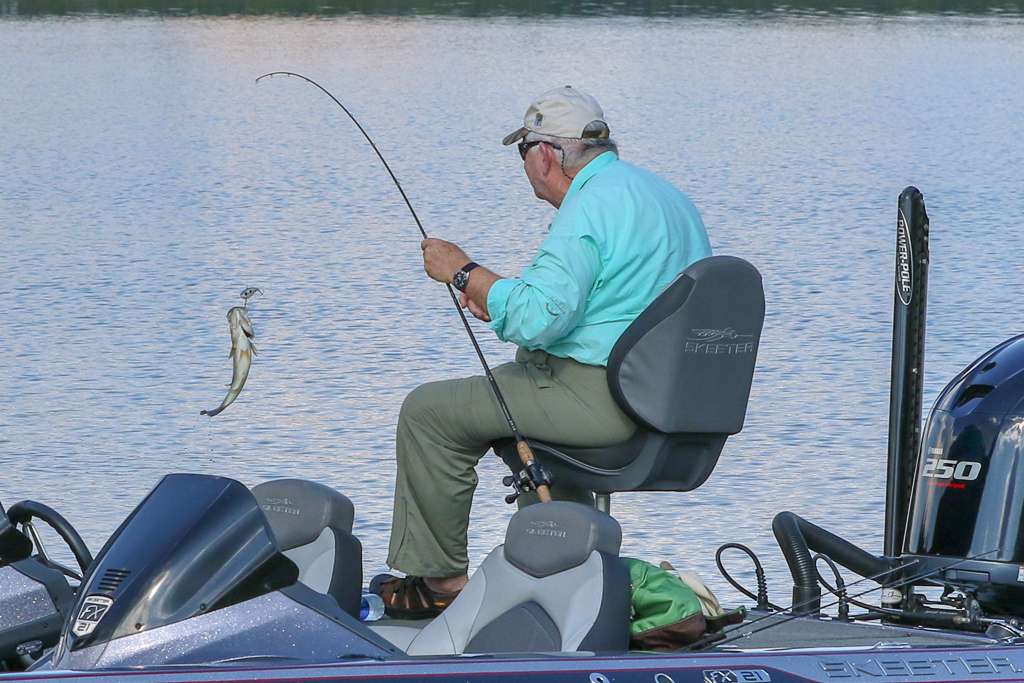 Don Logan has caught quite a few fish in his time and did not disappoint. 