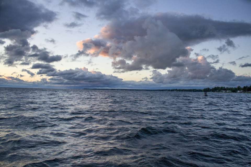 <h4>12. Oneida Lake, New York</h4><br> [79.8 square miles] Oneida continues to produce good numbers of quality bass. The smallmouth appear to be bulking up due to the recent infestation of gobies. A three-day Bassmaster Northern Open in July 2017 was dominated by smallmouth bass, but Pennsylvanian Stanley Sypeck won the event with largemouth totaling 55-8. Elite Series pro Wesley Strader of Tennessee finished second with three limits of smallmouth weighing 52-3.
