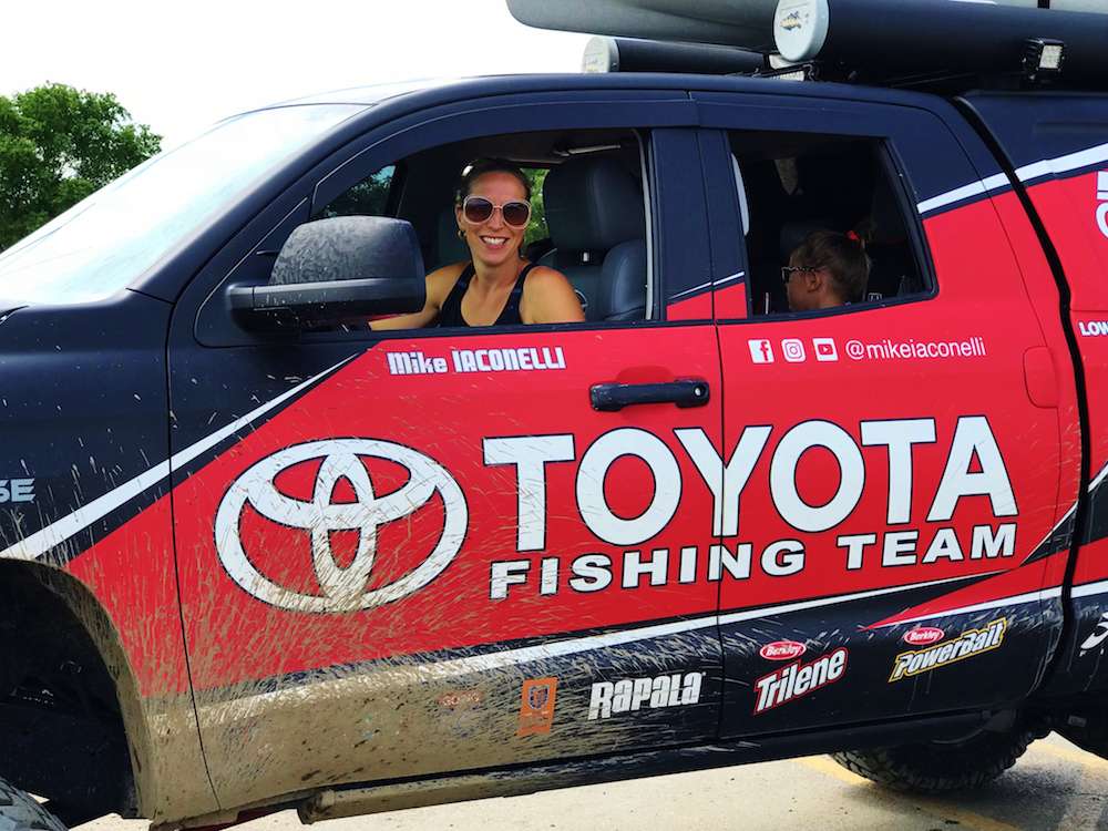 Now, imagine driving cross-country with two kids and Mike Iaconelli â those many thousands of miles in a very confined space. Becky Iaconelli is not only a road warrior, sheâs a saint!
