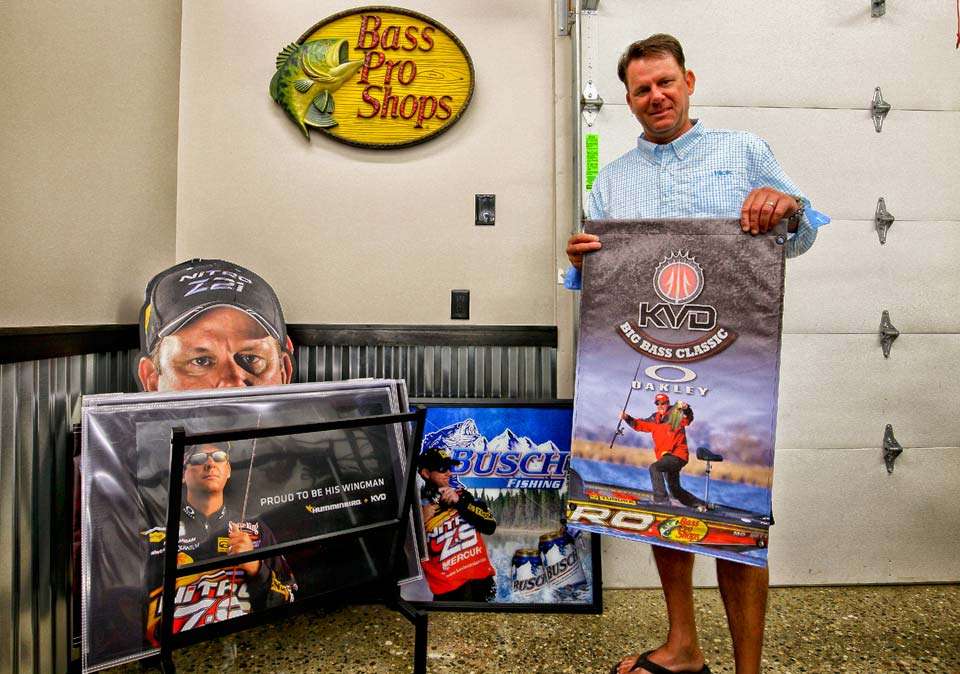 Back in the studio/shop/man cave, VanDam has a rack of advertisements and posters heâs been showcased in for the past three decades from a variety of sponsors.
