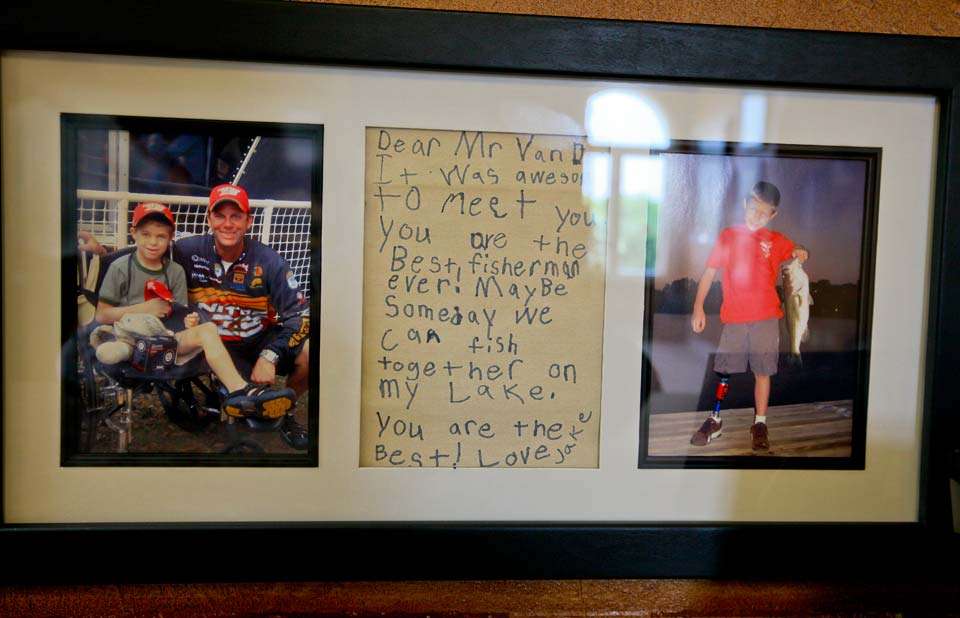 VanDam is a tireless giver of his time and many of kids heâs helped in the Make-A-Wish Foundation have sent him photos and thank you notes. These moments were special to the kids, but VanDam is obviously moved by them as well. His man cave houses several of these kinds of tributes.

