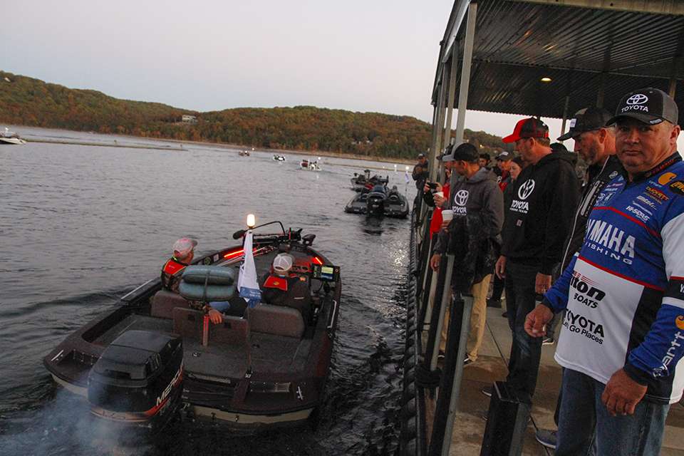 Toyota pros helped usher anglers through the check-in line to ensure their kill switch, live wells and boat numbers were in the appropriate order.