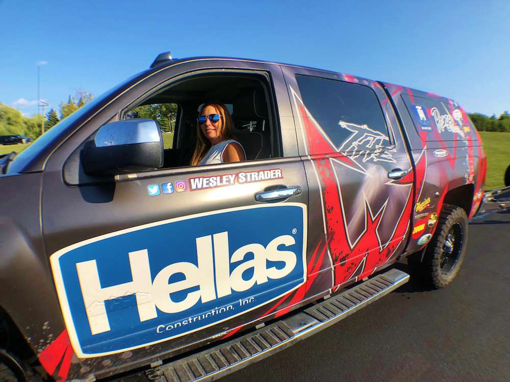 Stephanie Strader is another ace at the wheel. Sheâs been trailering husband Wesleyâs rig for years â formerly on the FLW Tour, and now B.A.S.S.
