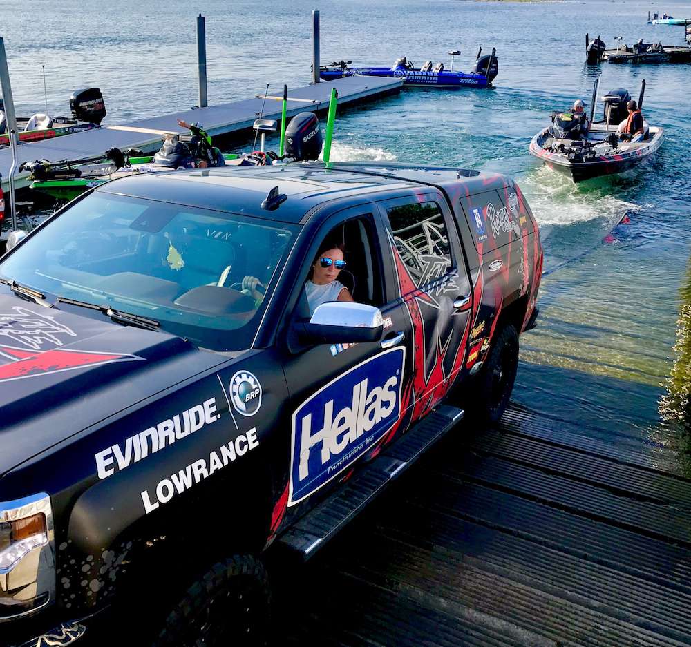 Here she backs Wesley into the St. Lawrence River, where heâll cap off a great 2018 campaign in the Bassmaster Elite Series.
