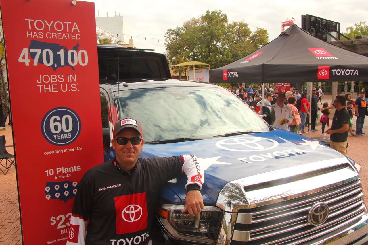 Few argue that Kevin VanDam is the greatest professional bass angler of all time, and he takes great pride in his Texas-made Tundra, a vehicle he credits not only for providing superior comfort and towing power, but also brakes that he says once saved his life from a horrible traffic accident. 