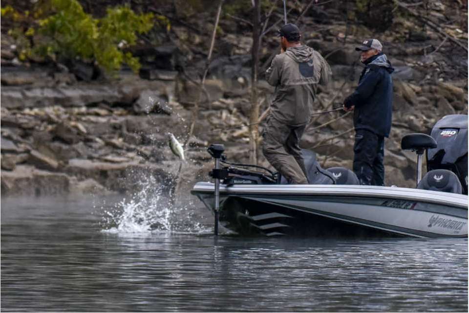 <b>Table Rock Lake</b><br>
Transition was the word to describe the fishing at Table Rock Lake. The fall transition was in full swing during the October tournament. 
