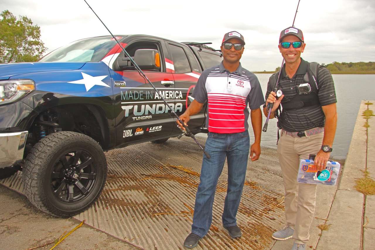 After lunch Antron and âIkeâ visited a local fishery near the Toyota Motor Manufacturing facility in San Antonio.