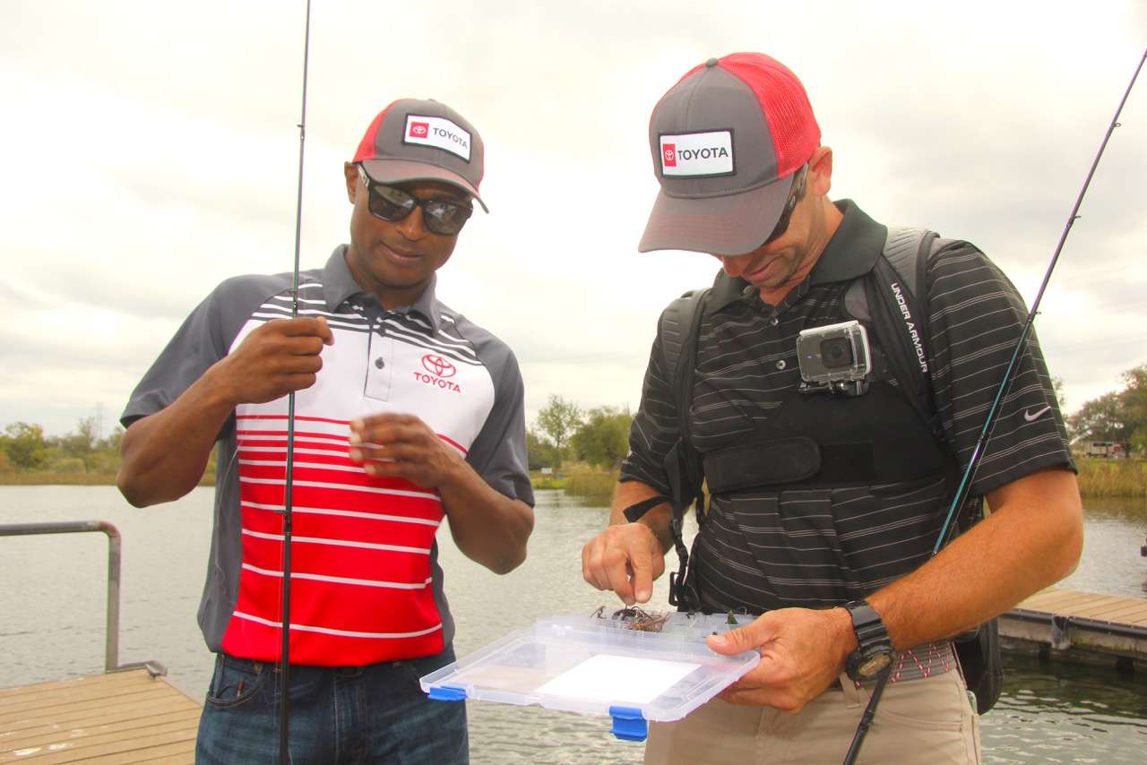 Ike shared a few fishing tips with Antron, who recounted catching sunfish with his grandma as a kid. The fishing in San Antonio proved tough, but it was the perfect conclusion to two great days in the home city of Toyota Trucks. 
