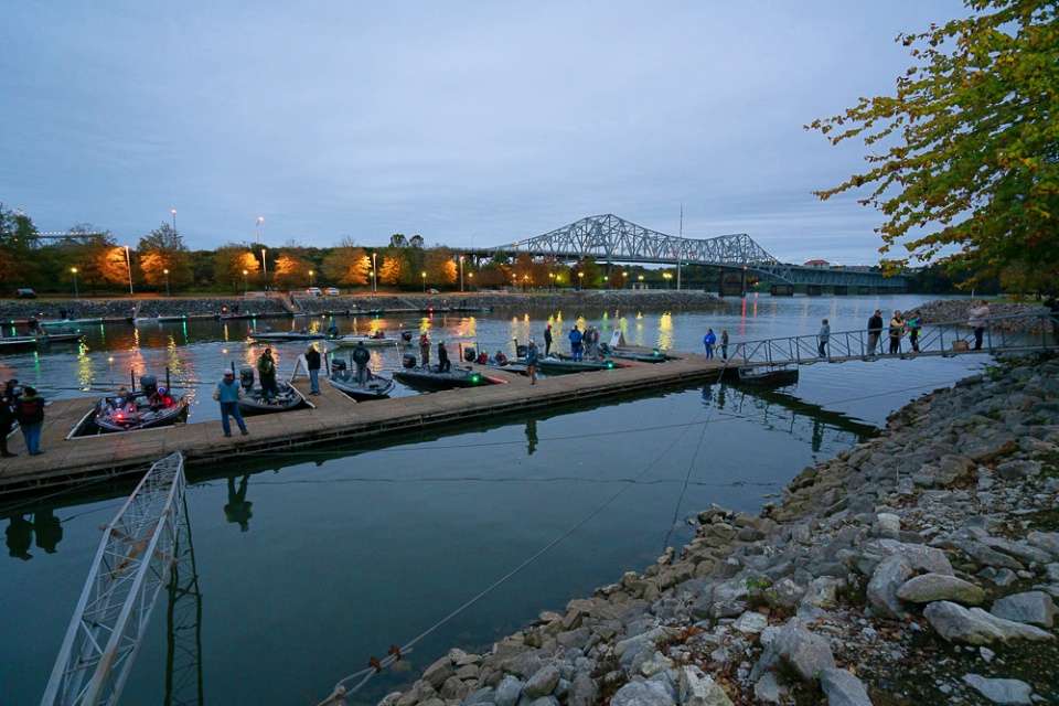 The boats leave the dock around 6:15 CT with the fishing taking place on Pickwick Lake. 
